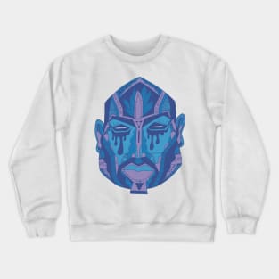 Mountain Blue African Mask No 9 Crewneck Sweatshirt